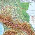 Рельефная карта России