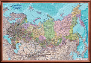 Рельефная карта железных дорог России