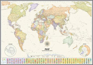 Настенная Политическая карта мира
