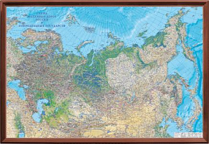 Рельефная карта железных дорог России